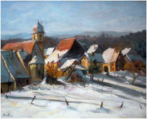 Marast en hiver, tableau de Georges Mathieu