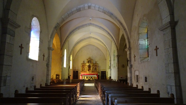 Intérieur de l'église de Bonlieu