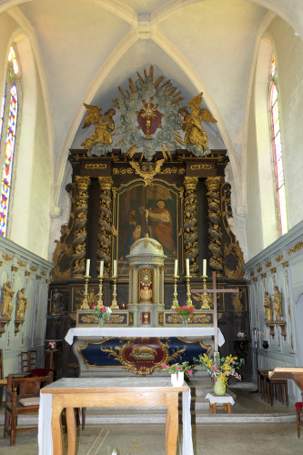 Retable de l'église de Corravillers, photo Y. Bessero