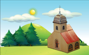 Jeu de cubes en bois